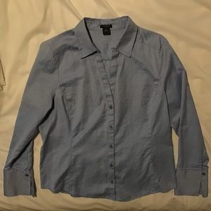 Ann Taylor Women’s Blue Shirt Top Size 16